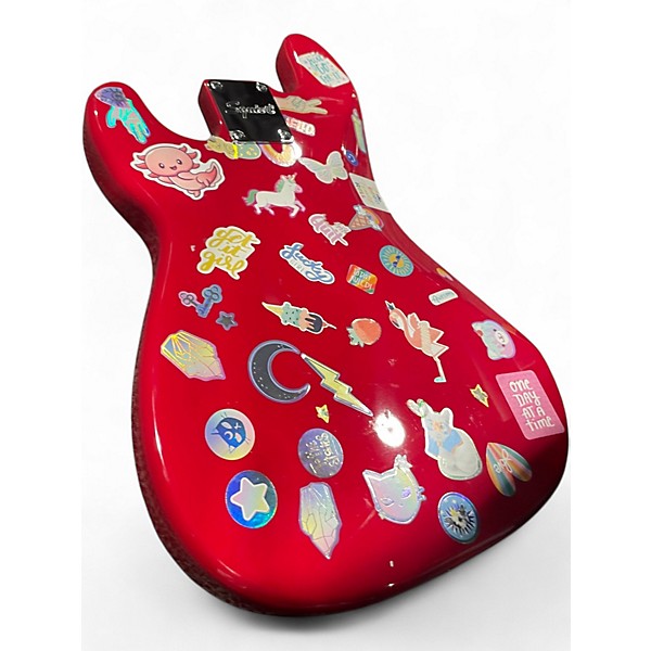 Used Squier mini bass Red Electric Bass Guitar