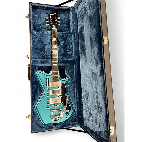Used Airline G-LOVE SIG. Ocean Turquoise Solid Body Electric Guitar