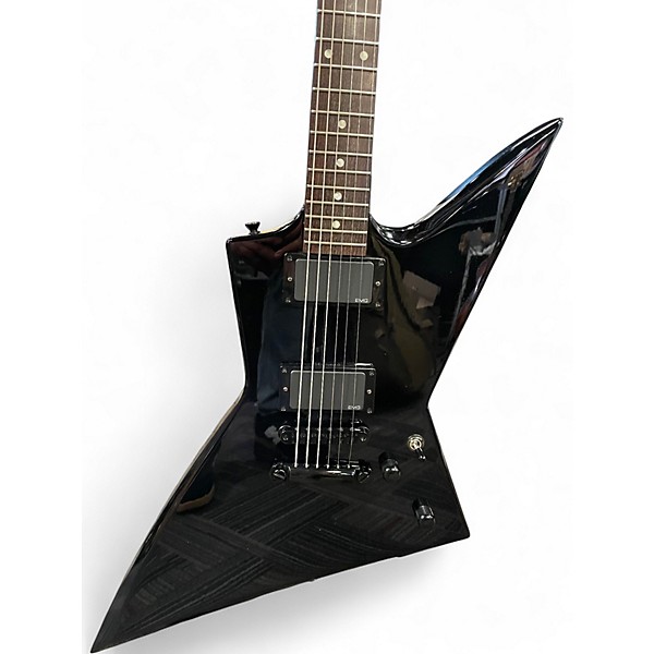Used ESP KISO CUSTOM EX BLACK Solid Body Electric Guitar