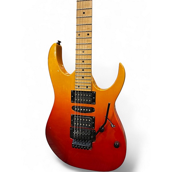 Used 2016 Ibanez RG470 Trans Gold Solid Body Electric Guitar