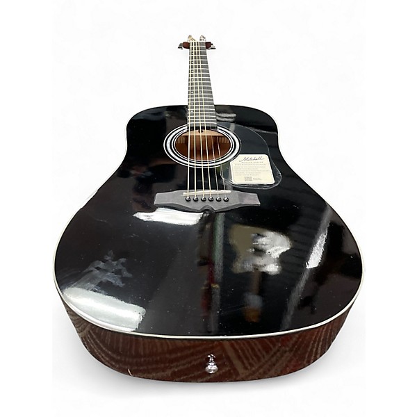 Used Mitchell D150BK Black Acoustic Guitar