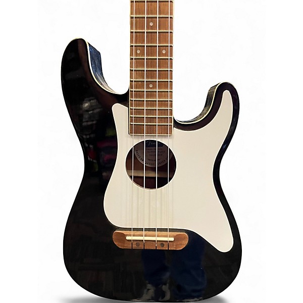 Used Fender Fullerton Stratocaster Ukelele Black Ukulele