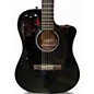 Used Fender CD60CE Dreadnought Ebony Acoustic Electric Guitar