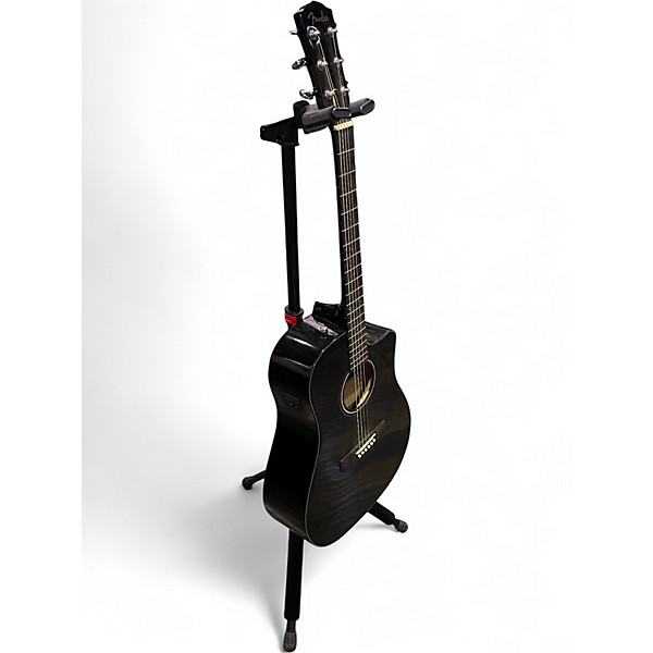 Used Fender CD60CE Dreadnought Ebony Acoustic Electric Guitar