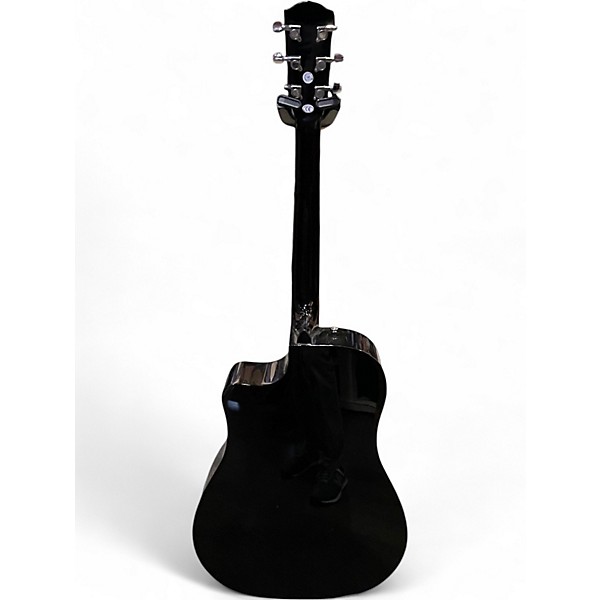 Used Fender CD60CE Dreadnought Ebony Acoustic Electric Guitar