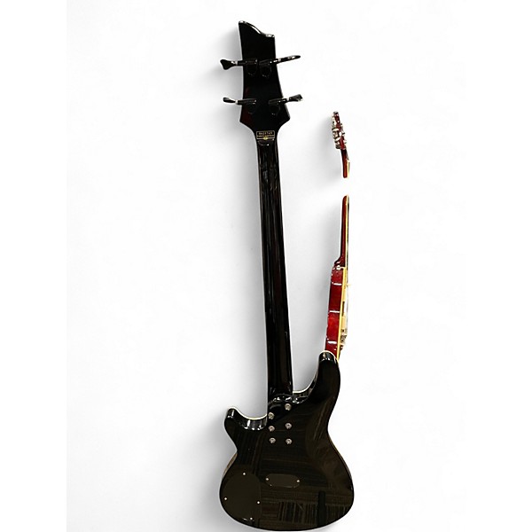 Used Schecter Guitar Research Diamond Series Black Electric Bass Guitar