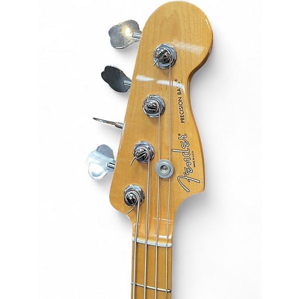 Used Fender American Standard Precision Bass 3 Tone Sunburst Electric Bass Guitar