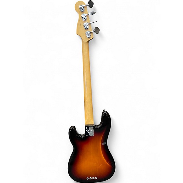 Used Fender American Standard Precision Bass 3 Tone Sunburst Electric Bass Guitar