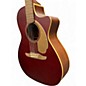 Used Fender newporter player Burgundy Acoustic Guitar