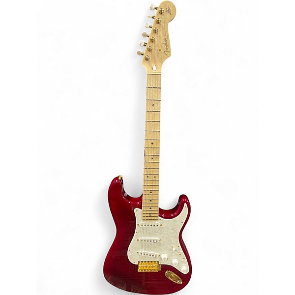 Used Fender Ritchie Kotzen Stratocaster Trans Red Solid Body Electric Guitar
