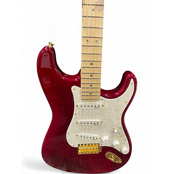 Used Fender Ritchie Kotzen Stratocaster Trans Red Solid Body Electric Guitar