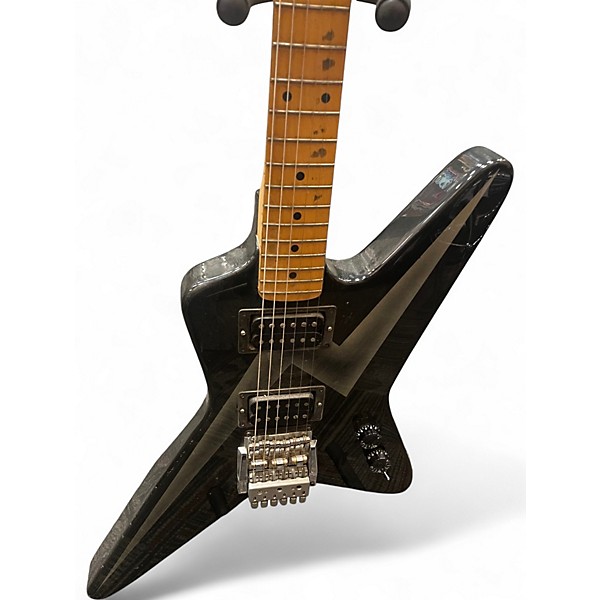 Vintage 1980s Kramer VOYAGER Black Solid Body Electric Guitar