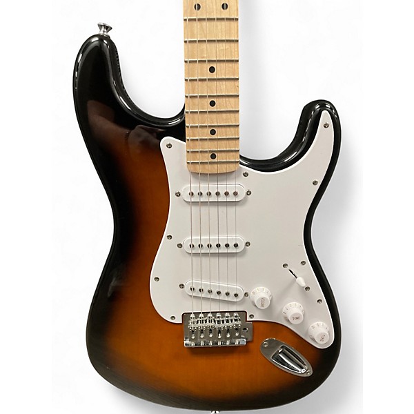 Used Squier Standard Stratocaster 2 Color Sunburst Solid Body Electric Guitar