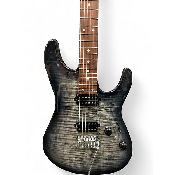 Used Ibanez AZ24S1F Transparent black Solid Body Electric Guitar