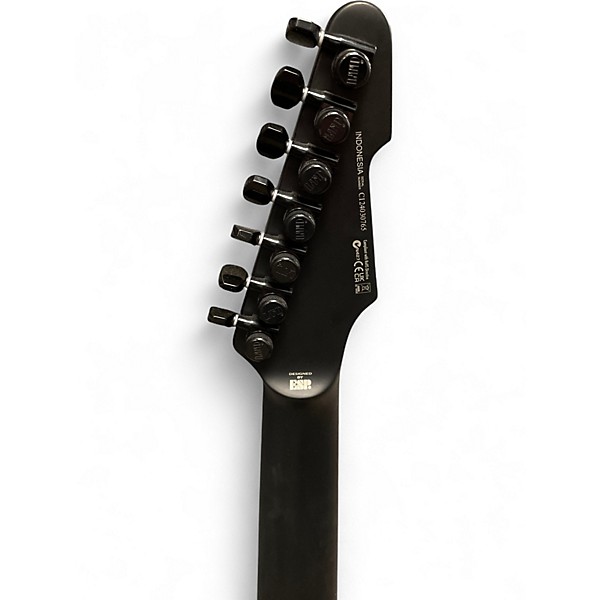 Used ESP LTD Pheonix 7 Black Metal Black Solid Body Electric Guitar