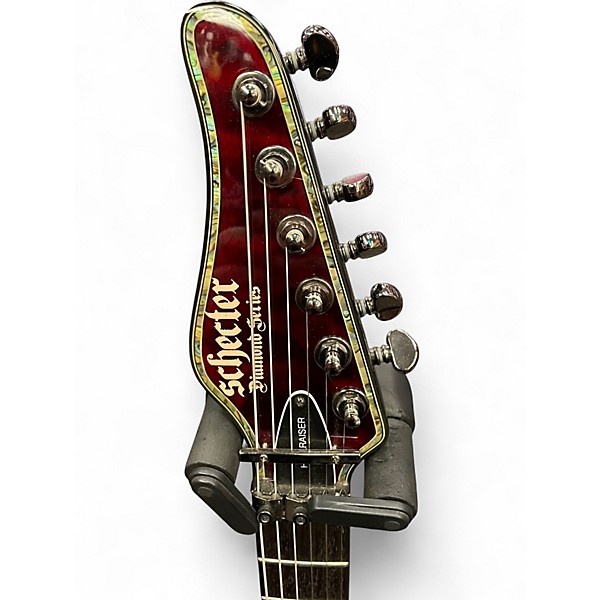 Used Schecter Guitar Research HELLRAISER SUNSET FR Black Cherry Solid Body Electric Guitar