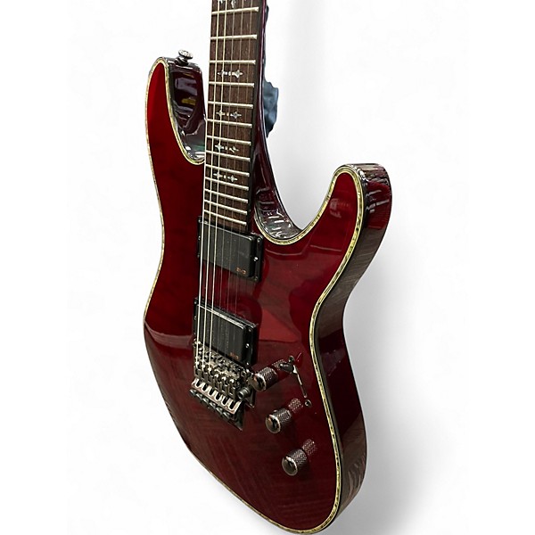 Used Schecter Guitar Research HELLRAISER SUNSET FR Black Cherry Solid Body Electric Guitar