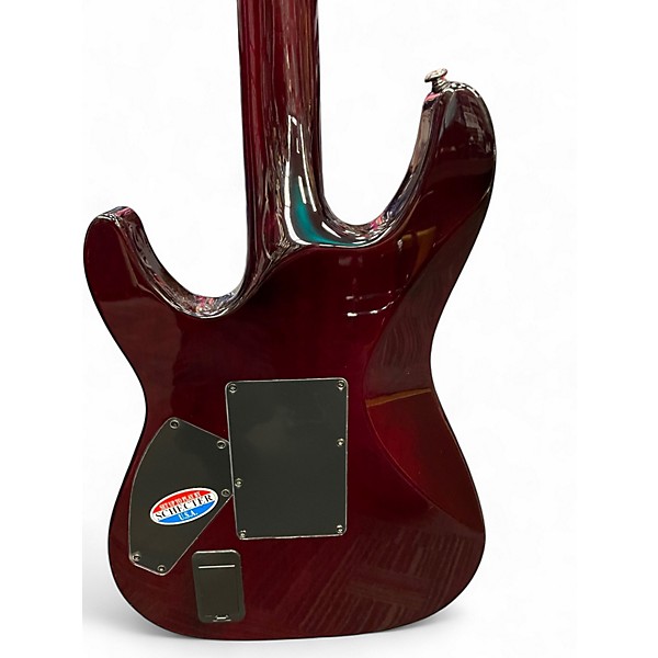 Used Schecter Guitar Research HELLRAISER SUNSET FR Black Cherry Solid Body Electric Guitar