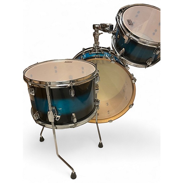 Used TAMA 3 Piece Neo-Mod Blue Burst Drum Kit