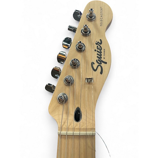 Used Squier Telecaster Black Solid Body Electric Guitar