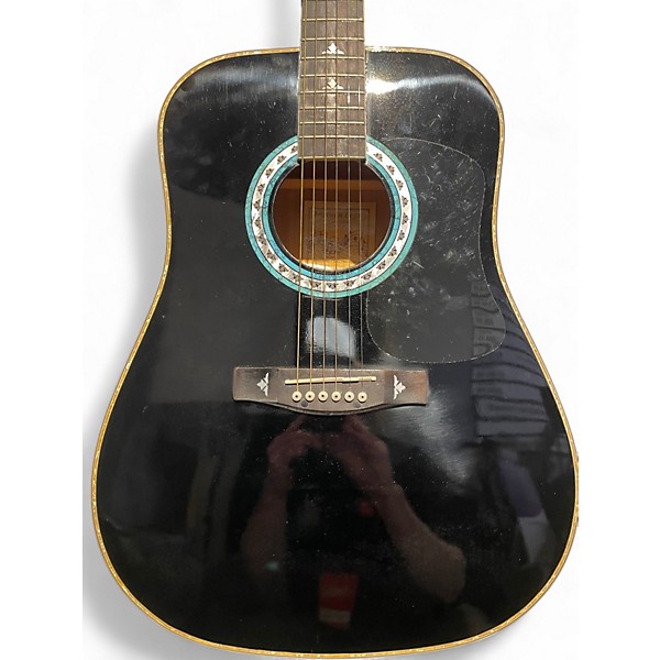 Used Esteban American Legacy T200 Turquoise Black Acoustic Electric Guitar