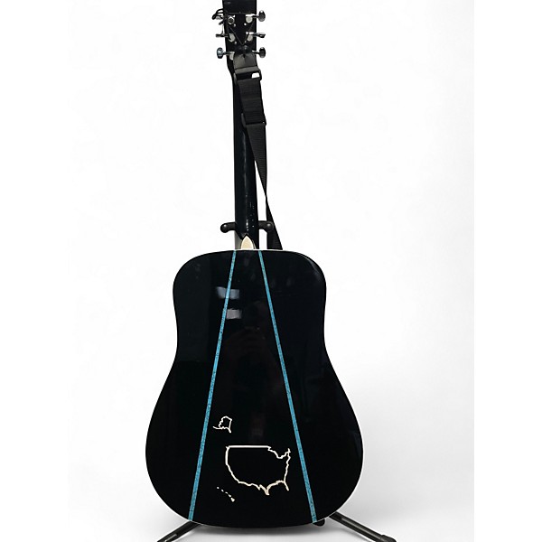Used Esteban American Legacy T200 Turquoise Black Acoustic Electric Guitar