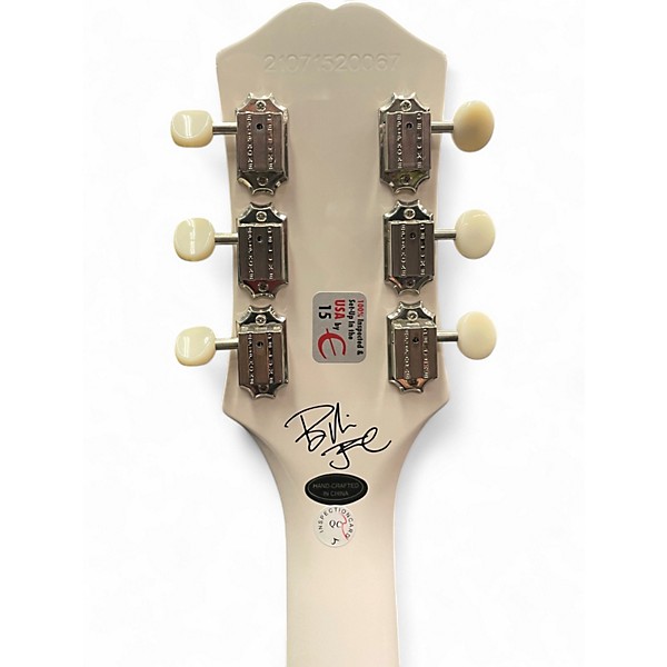 Used Epiphone Les Paul Junior- Billy Joe (Fixed Neck) Alpine White Solid Body Electric Guitar