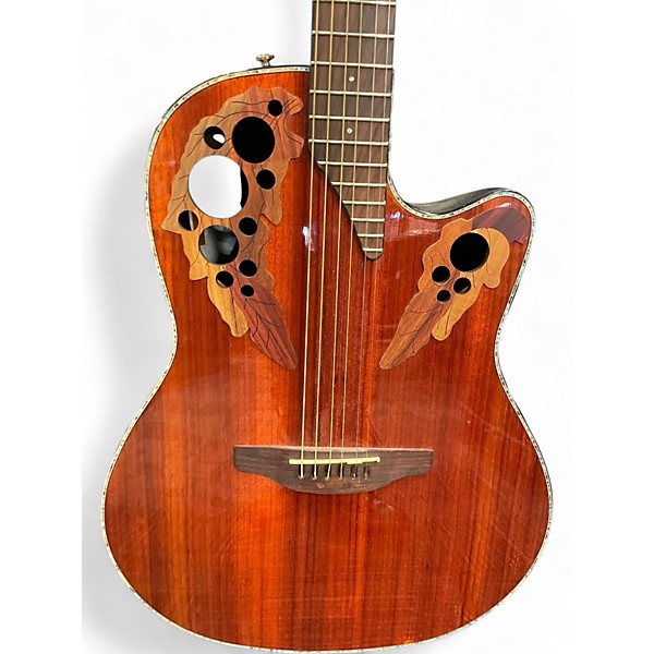 Used Ovation CE44P-PD Celebrity Natural Acoustic Electric Guitar
