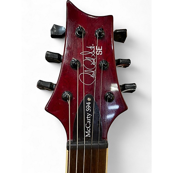 Used 2020s PRS SE Singlecut McCarty 594 Trans Red Solid Body Electric Guitar