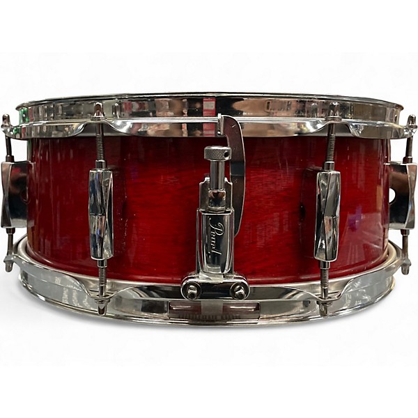 Used Pearl 14in EXPORT SERIES SNARE RED WINE Drum