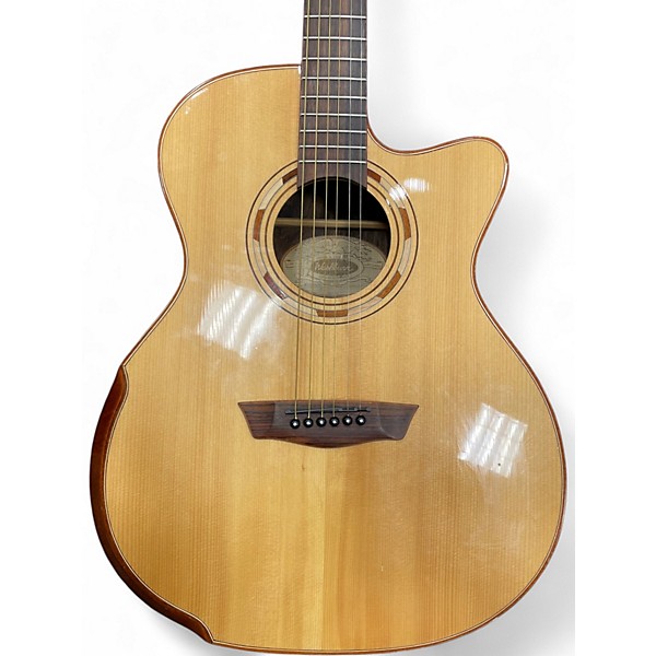 Used Washburn WCG25SCE Natural Acoustic Electric Guitar