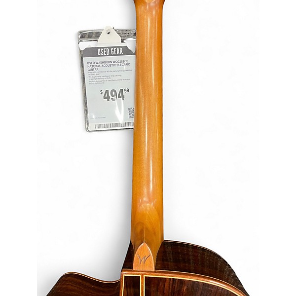 Used Washburn WCG25SCE Natural Acoustic Electric Guitar
