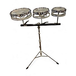 Used Remo 3 Piece Rototom Chrome Roto Toms