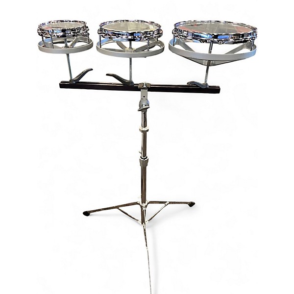 Used Remo 3 Piece Rototom Chrome Roto Toms