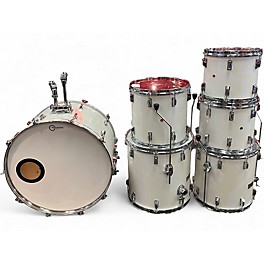 Used Pearl 6 Piece mx maple shell Classic White Drum Kit