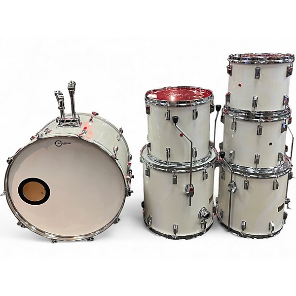 Used Pearl 6 Piece mx maple shell Classic White Drum Kit