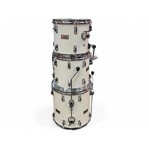 Used Pearl 6 Piece mx maple shell Classic White Drum Kit
