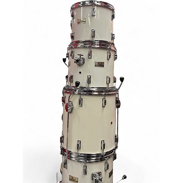 Used Pearl 6 Piece mx maple shell Classic White Drum Kit