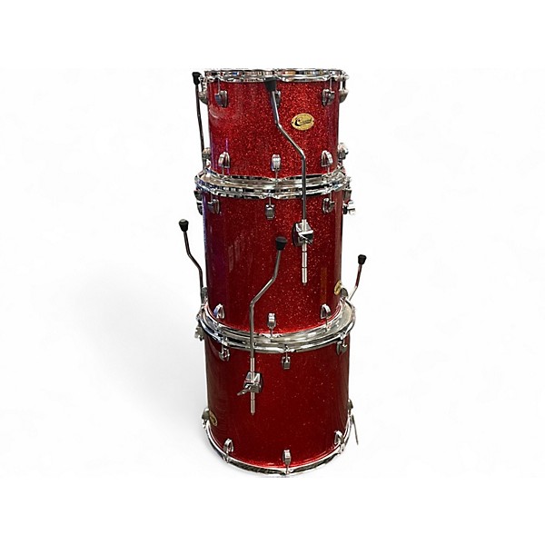 Used Ludwig 4 Piece Centennial zep red sparkle Drum Kit