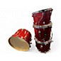 Used Ludwig 4 Piece Centennial zep red sparkle Drum Kit