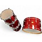 Used Ludwig 4 Piece Centennial zep red sparkle Drum Kit