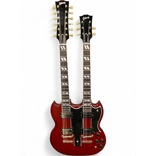 Used Gibson EDS1275 SG Double Neck Heritage Cherry Solid Body Electric Guitar