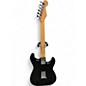 Used 1990 Fender Standard Stratocaster Left Handed Black and White Electric Guitar