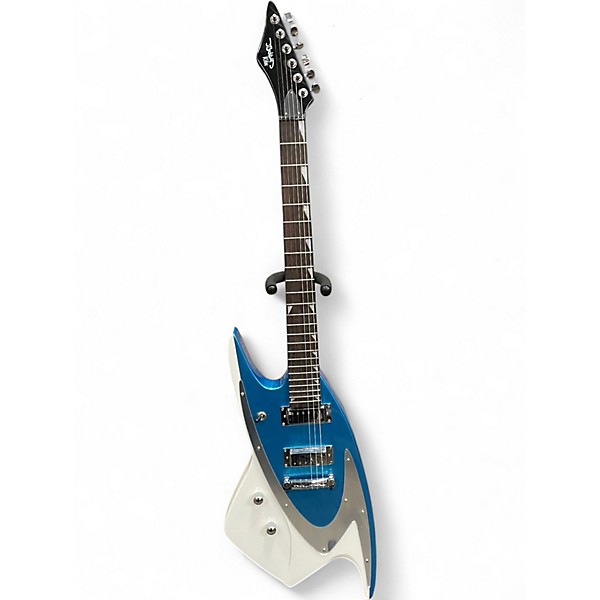 Used Eastwood BACKLUND Left Handed BLUE SILVER & WHITE Electric Guitar