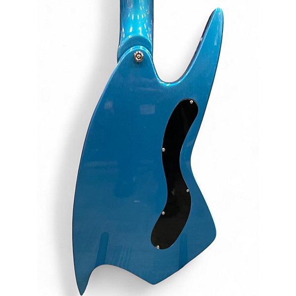 Used Eastwood BACKLUND Left Handed BLUE SILVER & WHITE Electric Guitar