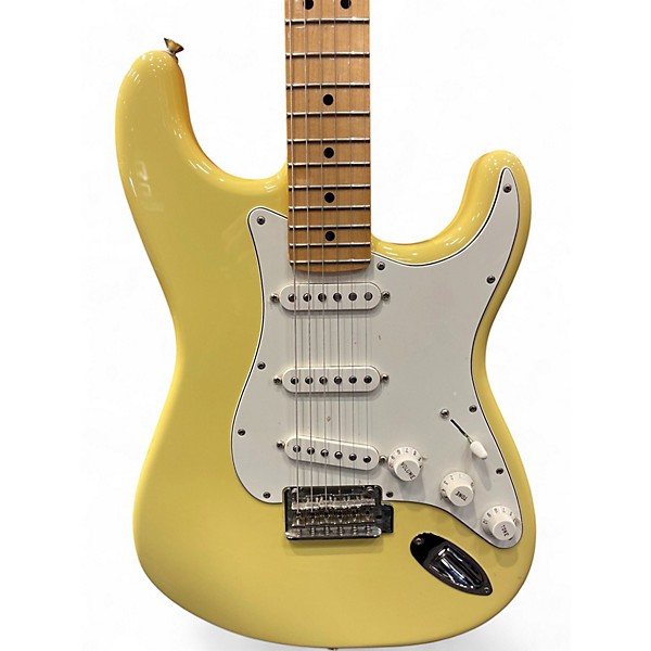 Used 2020 Fender STANDARD STRATOCASTER Vintage White Solid Body Electric Guitar