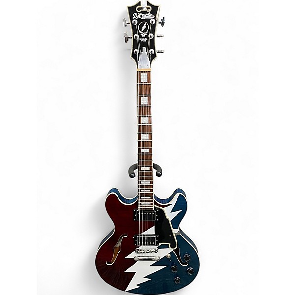 Used D'Angelico grateful dead dc60th premier Custom Graphic Hollow Body Electric Guitar