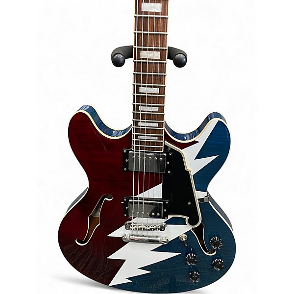 Used D'Angelico grateful dead dc60th premier Custom Graphic Hollow Body Electric Guitar