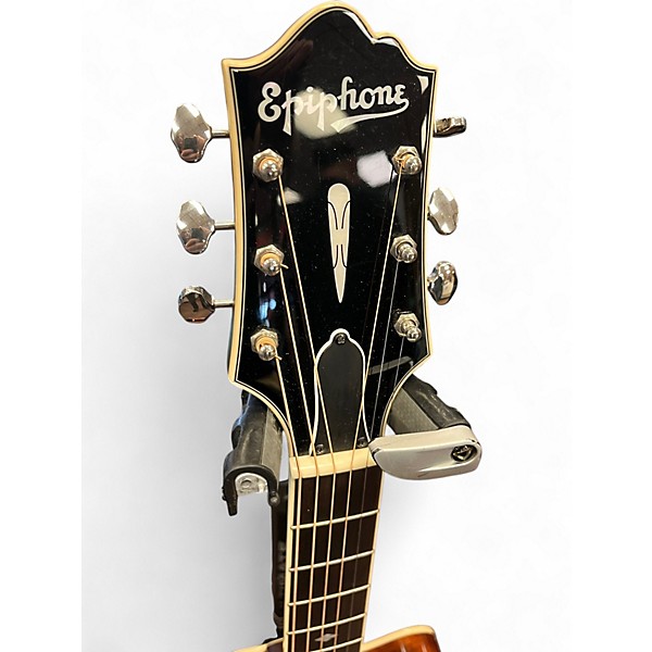 Used Epiphone DR500MCE Masterbuilt Natural Acoustic Electric Guitar
