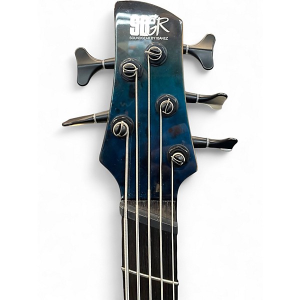 Used Ibanez SRMS805 Tropical Turquoise Electric Bass Guitar